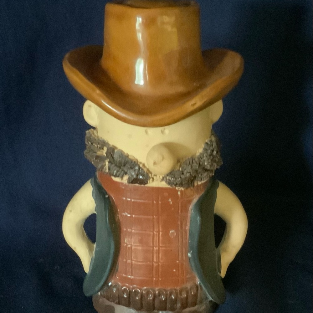 Vintage HOLT HOWARD Cowboy Western Clay Ceramic 6.5” Shaker.